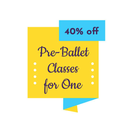 Pre-Ballet classes for one sign at emblem design