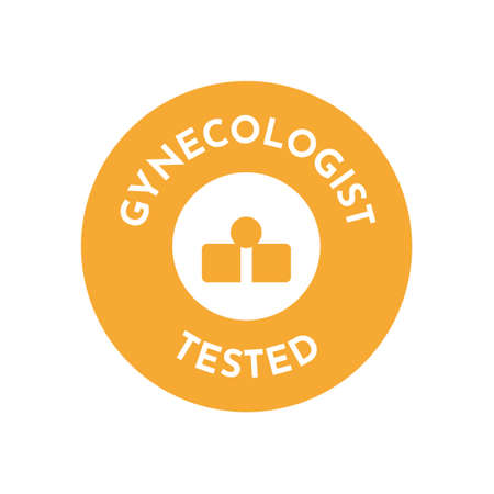 Gynecologist tested product advertising labelのイラスト素材