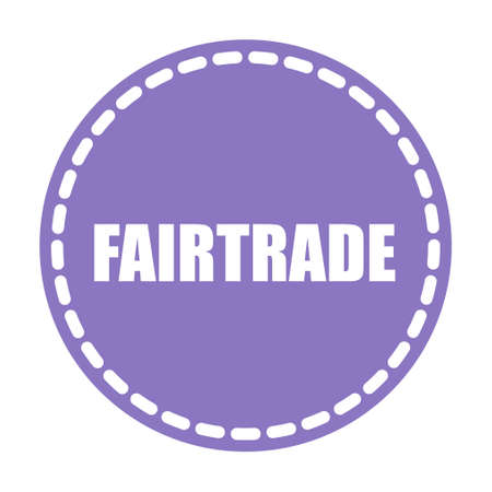 Fair trade product advertising with label designのイラスト素材