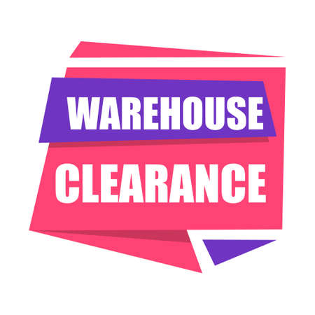 Tag Warehouse Clearance, vector illustrationのイラスト素材