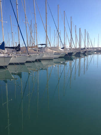 Boats at Menton s harbor, France