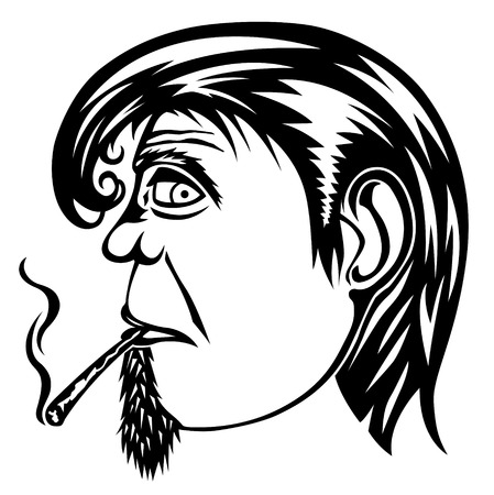 Smoking manのイラスト素材