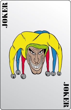 The Joker playing card in the vectorのイラスト素材