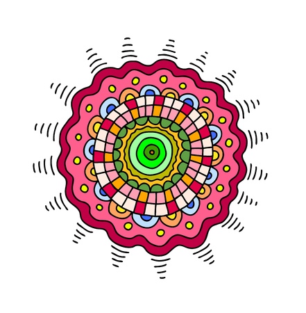 Hand drawn circle, vector decorationのイラスト素材