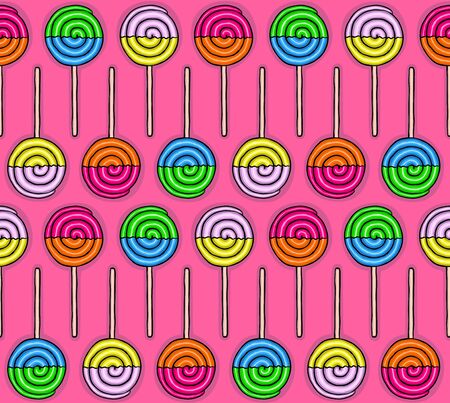 Seamless pattern of candys, vector illustrationのイラスト素材