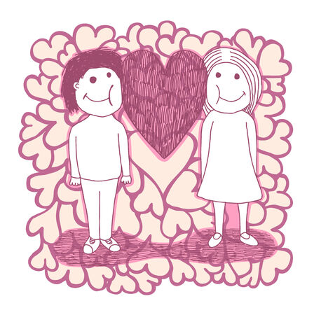 Me and you のイラスト素材