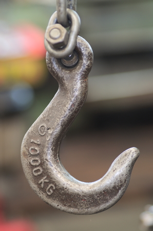 1000 kg hook, chain. Macro closeupの写真素材