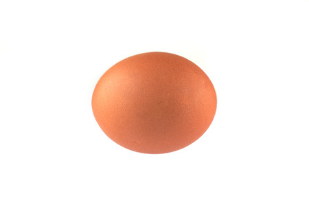 close up of egg isolated on white background