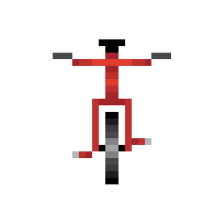 Bicycle logo, transportation graphic icon, pixel vectorのイラスト素材