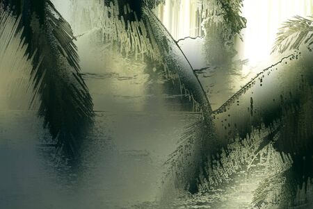 island landscape illustrationのイラスト素材