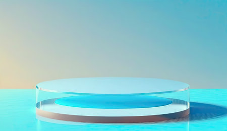 Empty podium background, mock up placement display, blank beauty stand cosmetic product fashion advertising, minimal luxury pedestal stage mockup showcase scene platform, ai generative illustration.の素材