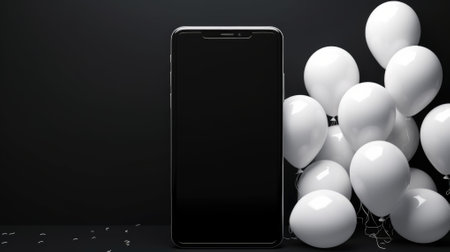 black friday of smartphone, black friday shopping.の素材