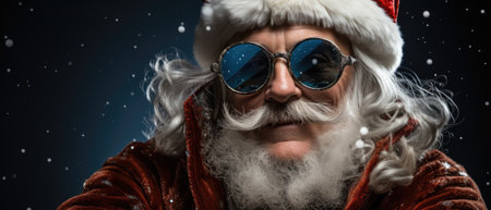 Santa claus with a beard.の素材