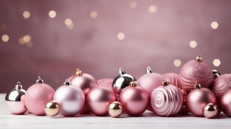 Christmas decorations and balls, holiday background.の写真素材