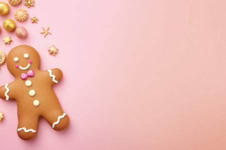 Merry Christmas background, xmas festive decoratons winter holidays, happy new year.の写真素材