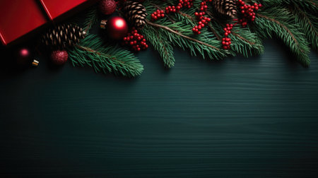 Christmas decorations and balls, holiday background.の写真素材