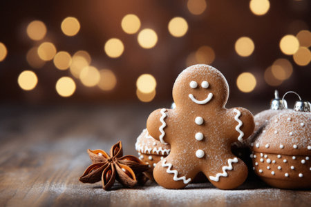 Merry Christmas background, xmas festive decoratons winter holidays, happy new year.の写真素材