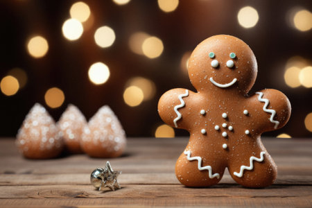 Merry Christmas background, xmas festive decoratons winter holidays, happy new year.の写真素材