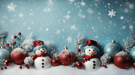 Christmas background. new year greeting card. selective focus. holiday.の素材