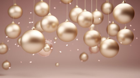 Christmas and new year background. 3 d rendering.の素材