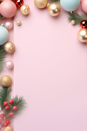 Christmas background, copy space.の素材