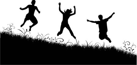 Free Jumpingのイラスト素材