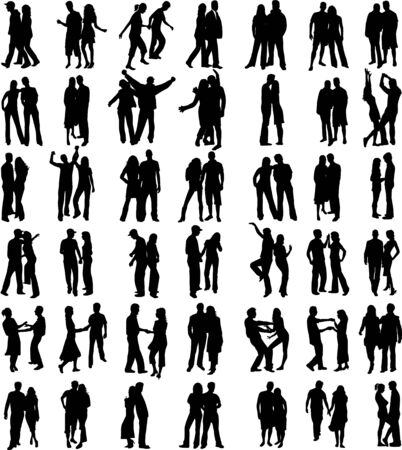 Crazy Couples - Dancing Romantic Sport Feelingのイラスト素材