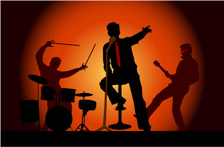 Party musicians concert band 3のイラスト素材