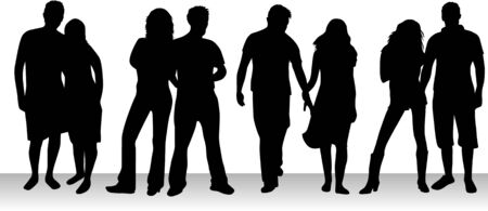 People  in couples のイラスト素材