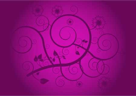 Beauty floral cardのイラスト素材