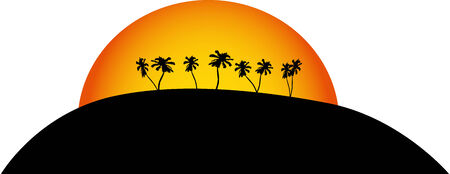 desert islandのイラスト素材