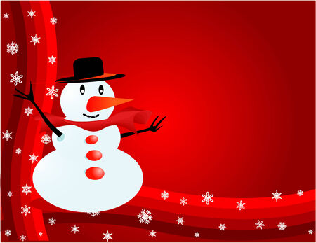 Snowman - Visiting-card のイラスト素材