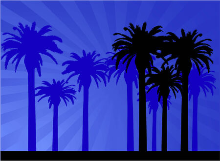 Palm - retro backgroundのイラスト素材