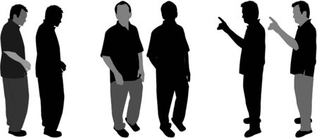 silhouette of a manのイラスト素材