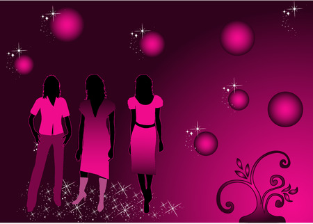 Beautiful girlsのイラスト素材