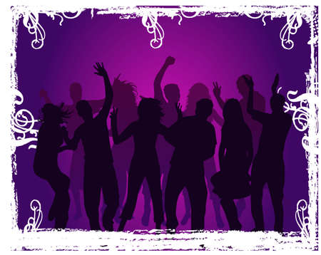 Grunge partyのイラスト素材