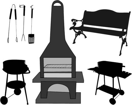 Barbecue Accessoriesのイラスト素材