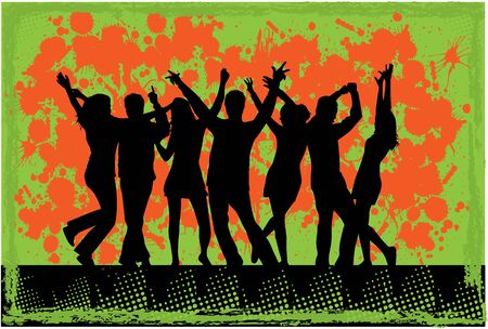 people dancingのイラスト素材