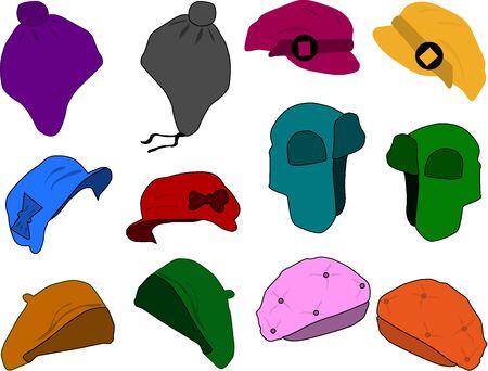 Women's implied a head-vector illustration のイラスト素材