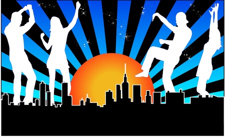 City event - abstract backgroundのイラスト素材