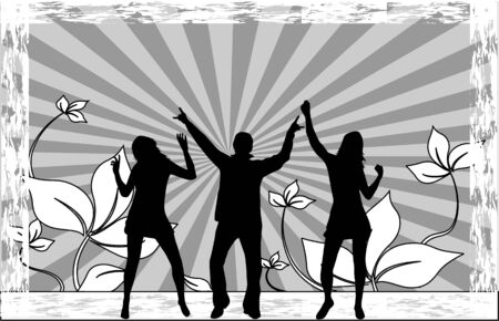 Party - retro backgroundのイラスト素材