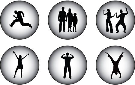 Concept Buttons のイラスト素材