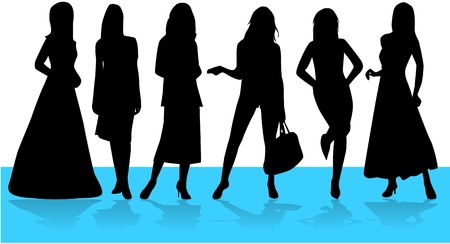 Fashion  Women, vectors workのイラスト素材