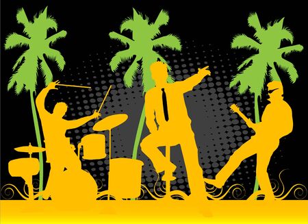 Playing Concert のイラスト素材