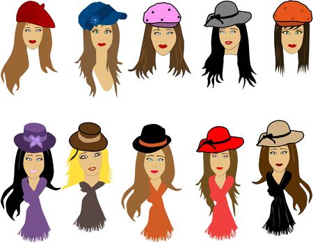Women's fashion のイラスト素材