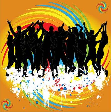 Disco eveningのイラスト素材