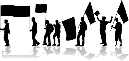 Demonstartion People のイラスト素材