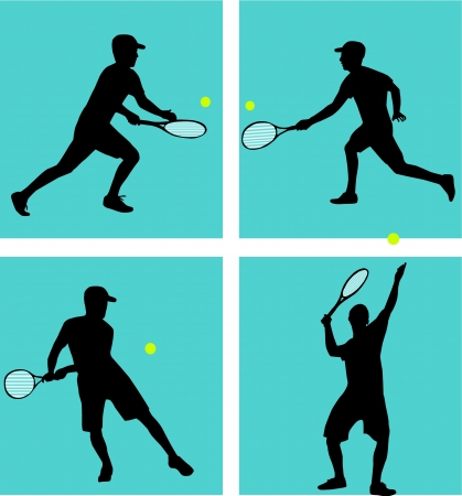 Tennis Player のイラスト素材