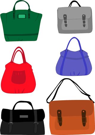women purses silhouette のイラスト素材