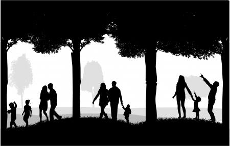 Outdoor recreation illustrationのイラスト素材